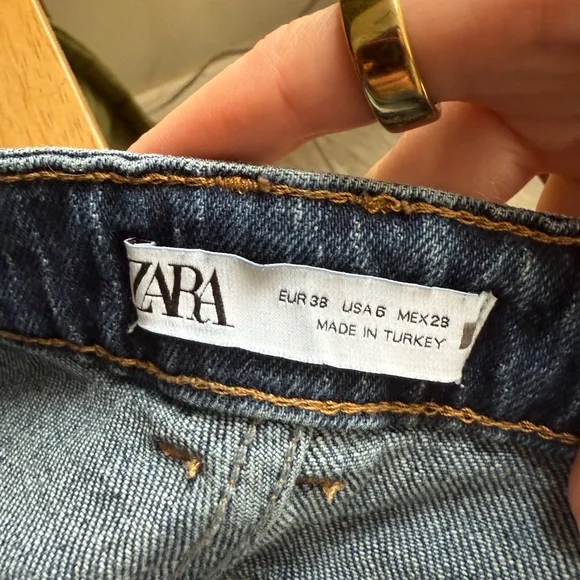 Zara High Rise Wide Leg Jeans Z1975 size 28 - Picture 6 of 10